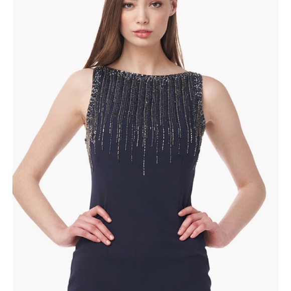 JS collections Elsa boat neck midi dress - Picture 3 of 8